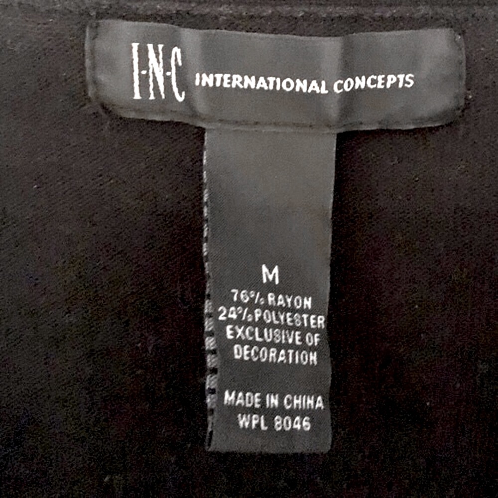 INC size M black sweater top - Picture 12 of 12